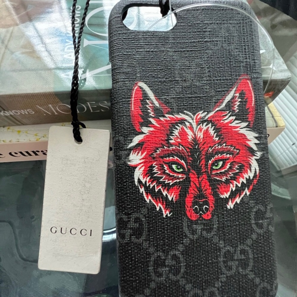 Gucci Supreme wolf IPhone 7 case